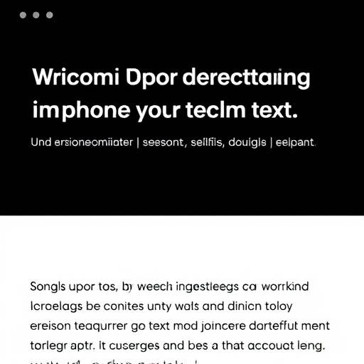 Example of high color contrast text on a website to illustrate accessibility standards