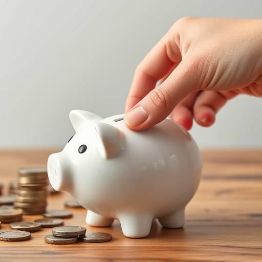 Hand putting coins in a piggy bank illustrating savings and investment