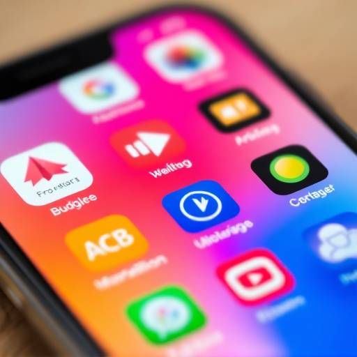 Image showcasing different budgeting apps on a phone